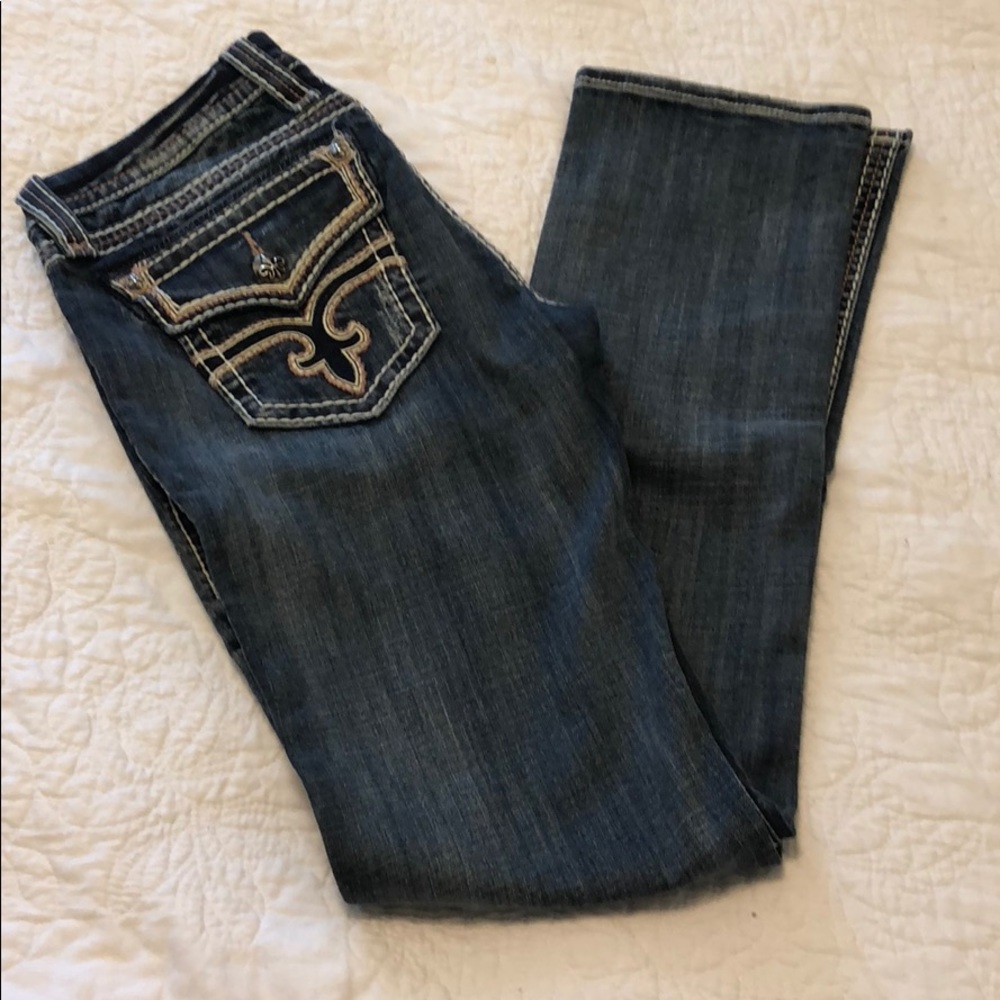 Rock Revival Straight cut barely worn jeans